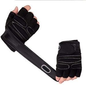 Demi gants de sport et musculation, Paire de Gants demi-doigt pour Fitness  & Gym